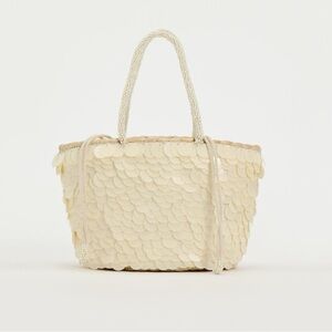 Zara Sequin Mini Basket Bag